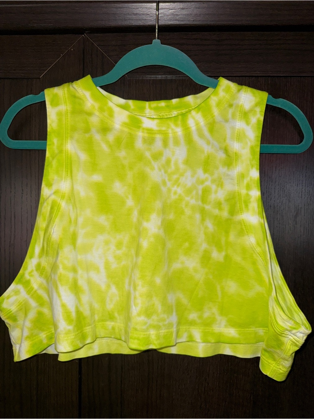 Lululemon Tie-Dye Cropped Tank Top, size 8